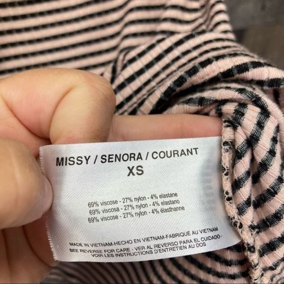 Ella Moss Ava Striped Cross Crossover Top - Picture 8 of 10